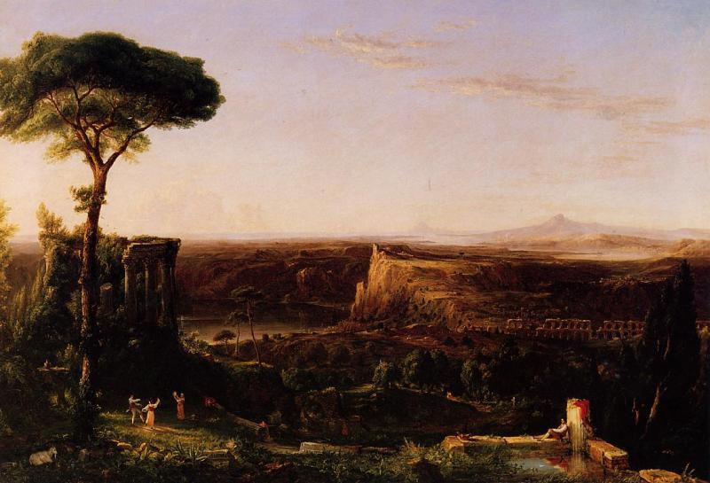 Thomas Cole Italian Scene, Composition